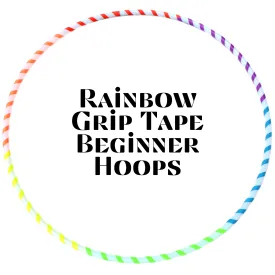 30" - Rainbow Grip Tape Beginner Hula Hoops