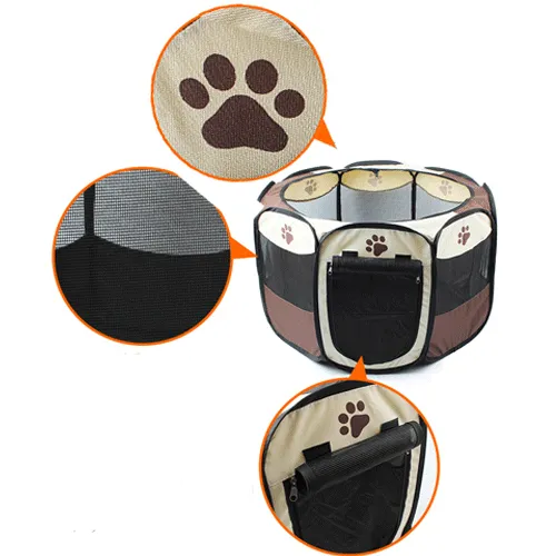 8 Panel Portable Puppy Dog Pet Exercise Playpen Crate Large