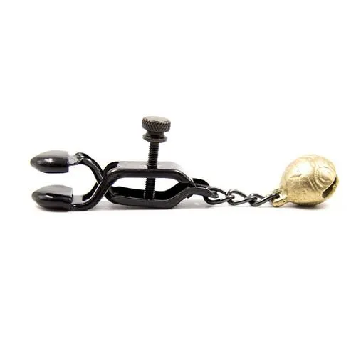 8890M-SIS      Pretty Sissy Boi Bells and Whistles BDSM Roleplay Belled Adjustable Cock and Ball Clamps