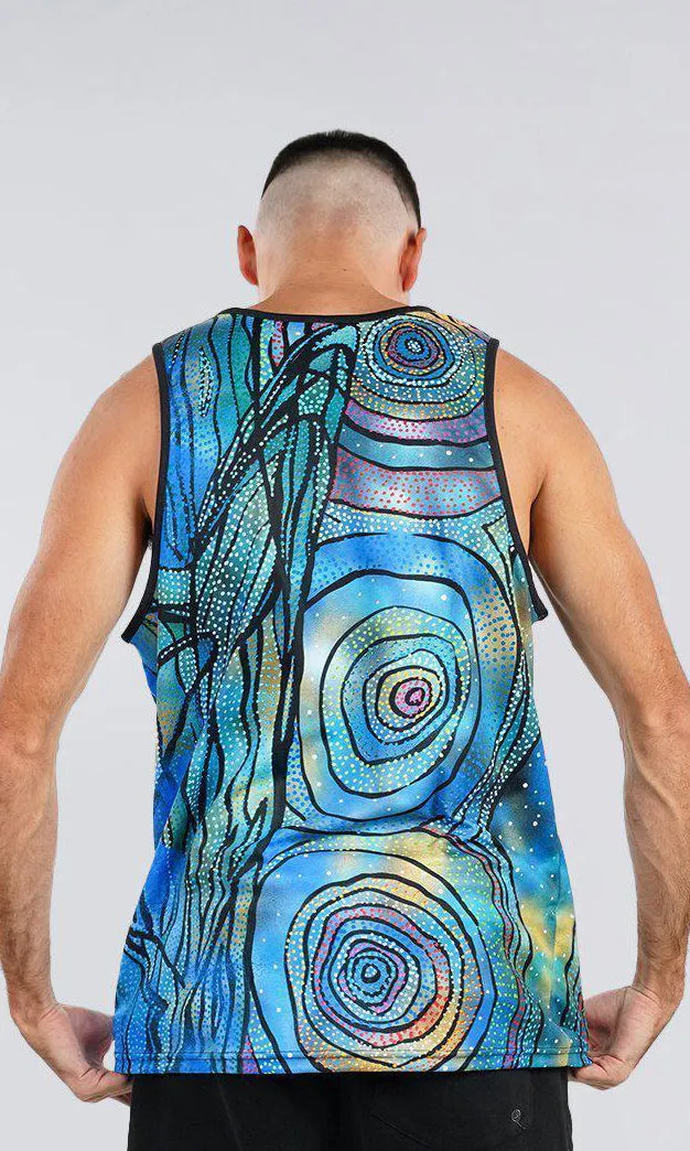 Aboriginal Art Men's Singlet Yalingbila Balgany