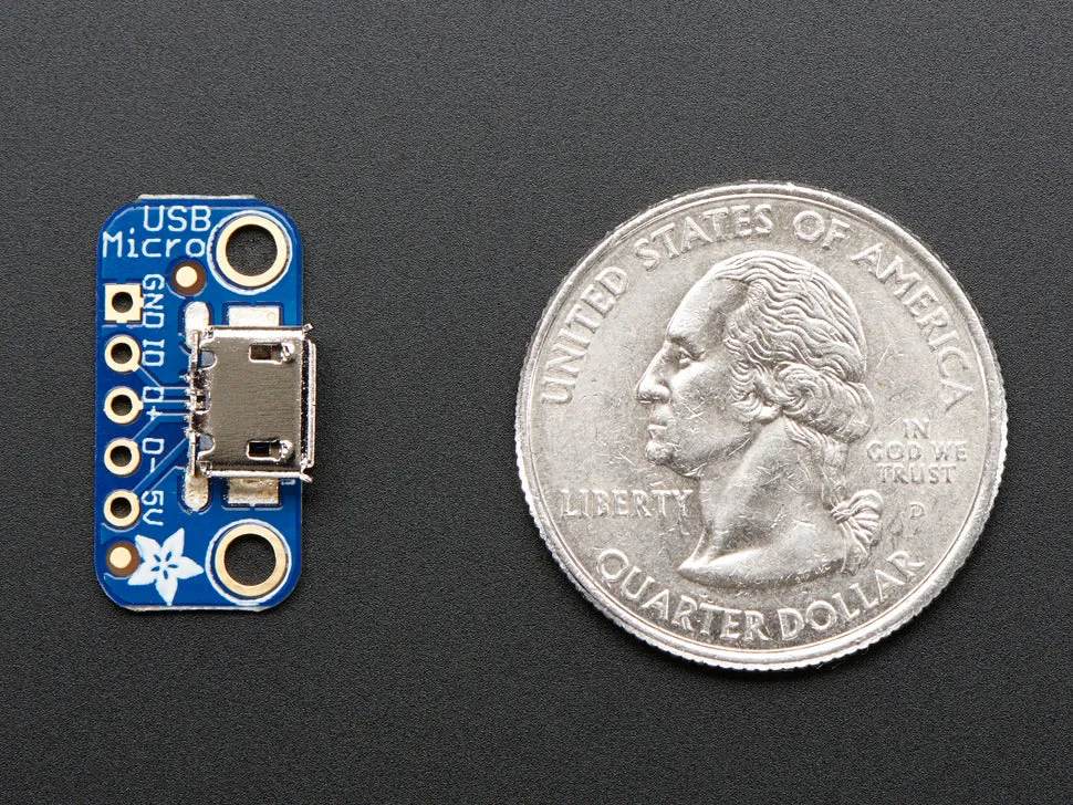 Adafruit USB Micro-B Breakout Board