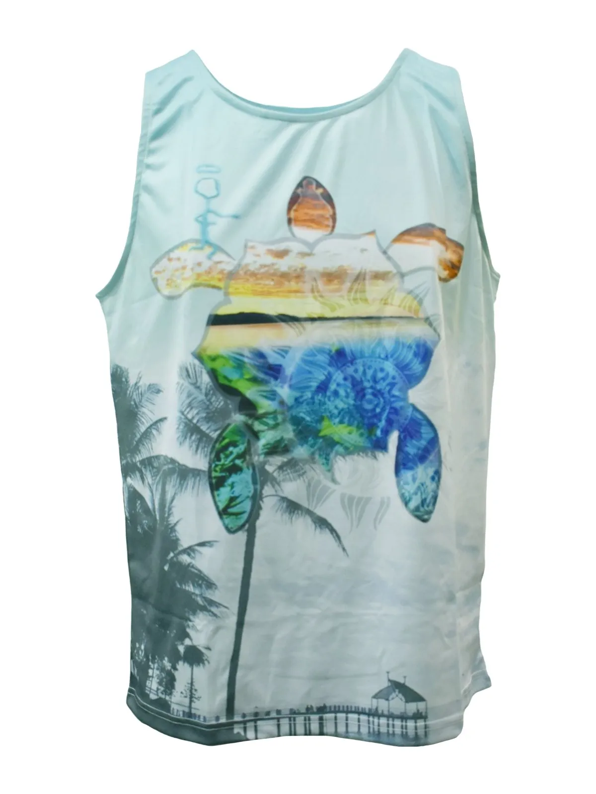 Adult UV Protective Quick Dry Singlets - Sea Dream