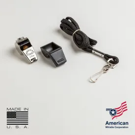 American Classic Brass Whistle | Lanyard & T-Tip Case of 32