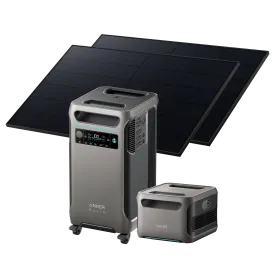 Anker SOLIX F3800   Expansion Battery   2 × 405W Rigid Solar Panel