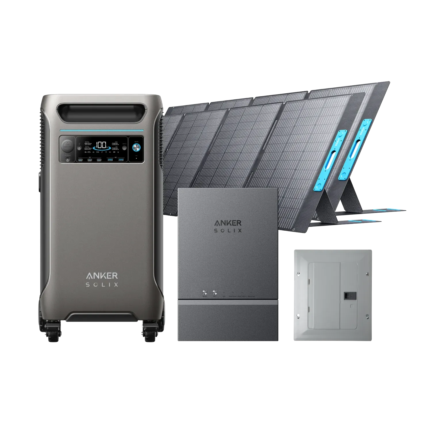 Anker SOLIX F3800   Smart Home Power Kit   2 × 400W Solar Panel