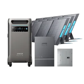 Anker SOLIX F3800   Smart Home Power Kit   3 × 400W Solar Panel