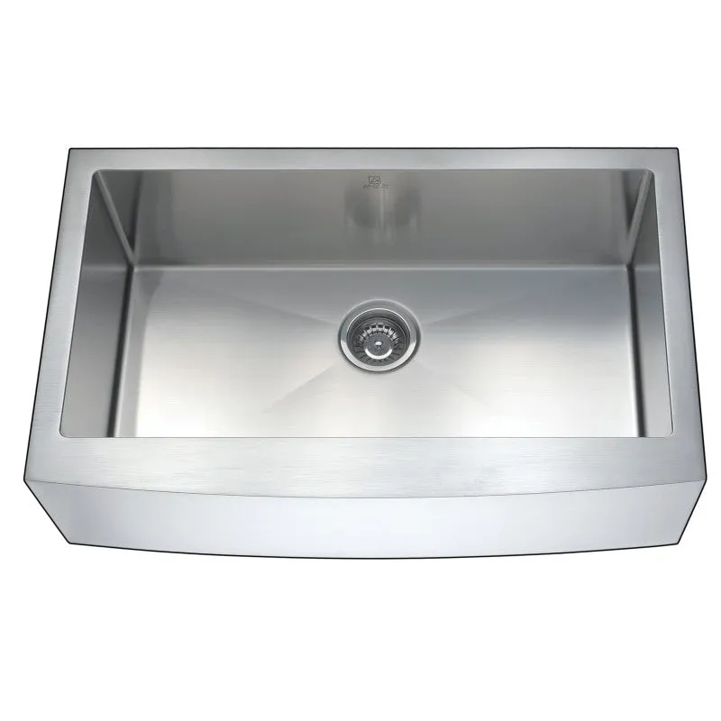 ANZZI Elysian Farmhouse 32 in. Kitchen Sink with Sails Faucet