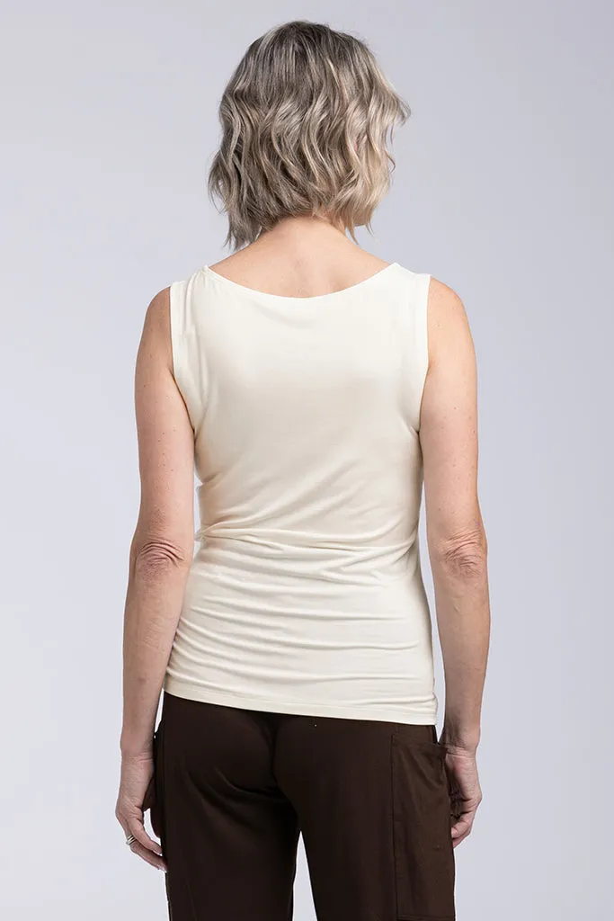 Bamboo Shell Top - Ivory