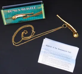 Brass Maritime Boatswain Pipe Bosun Whistle