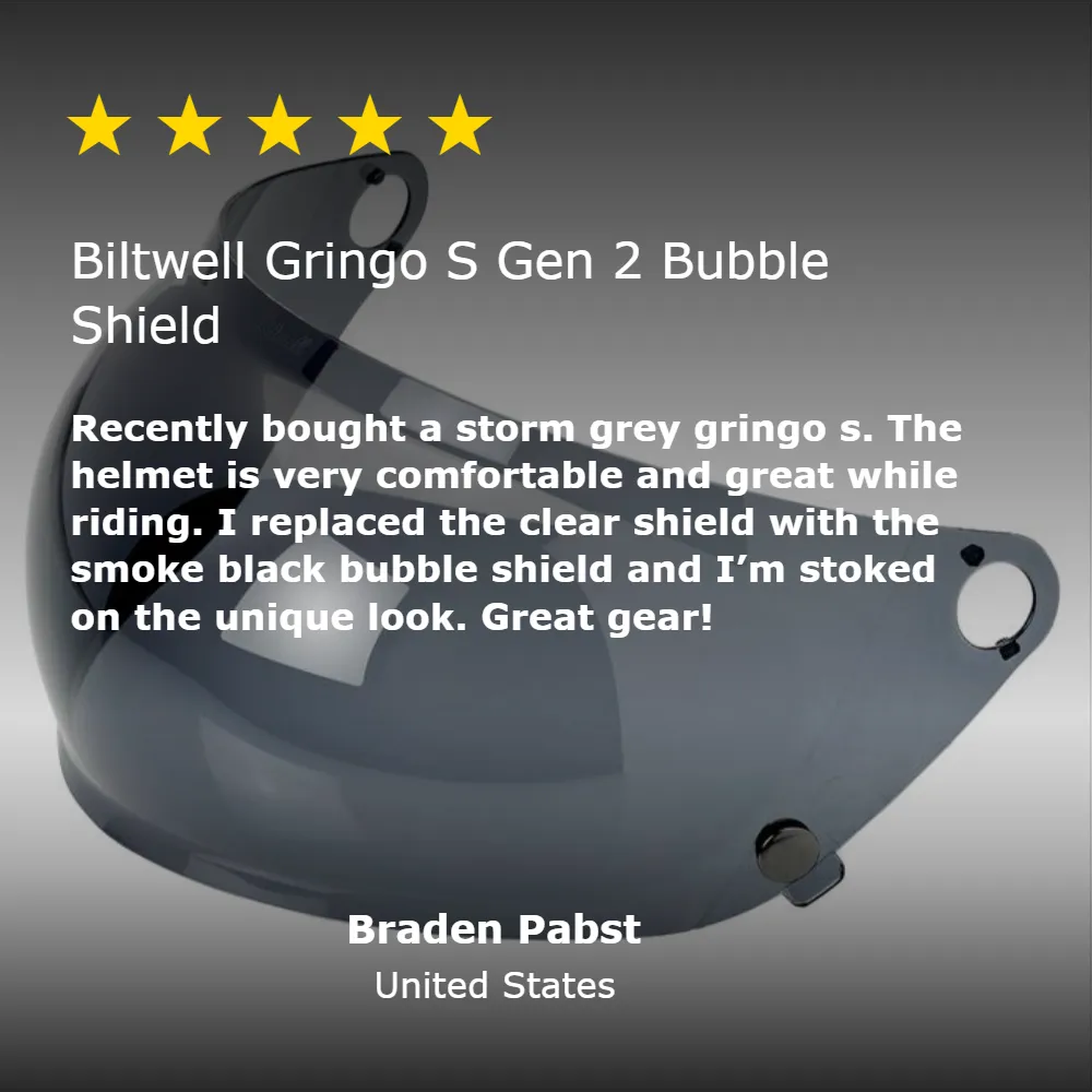 Gringo S Gen 2 Bubble Shield - Smoke