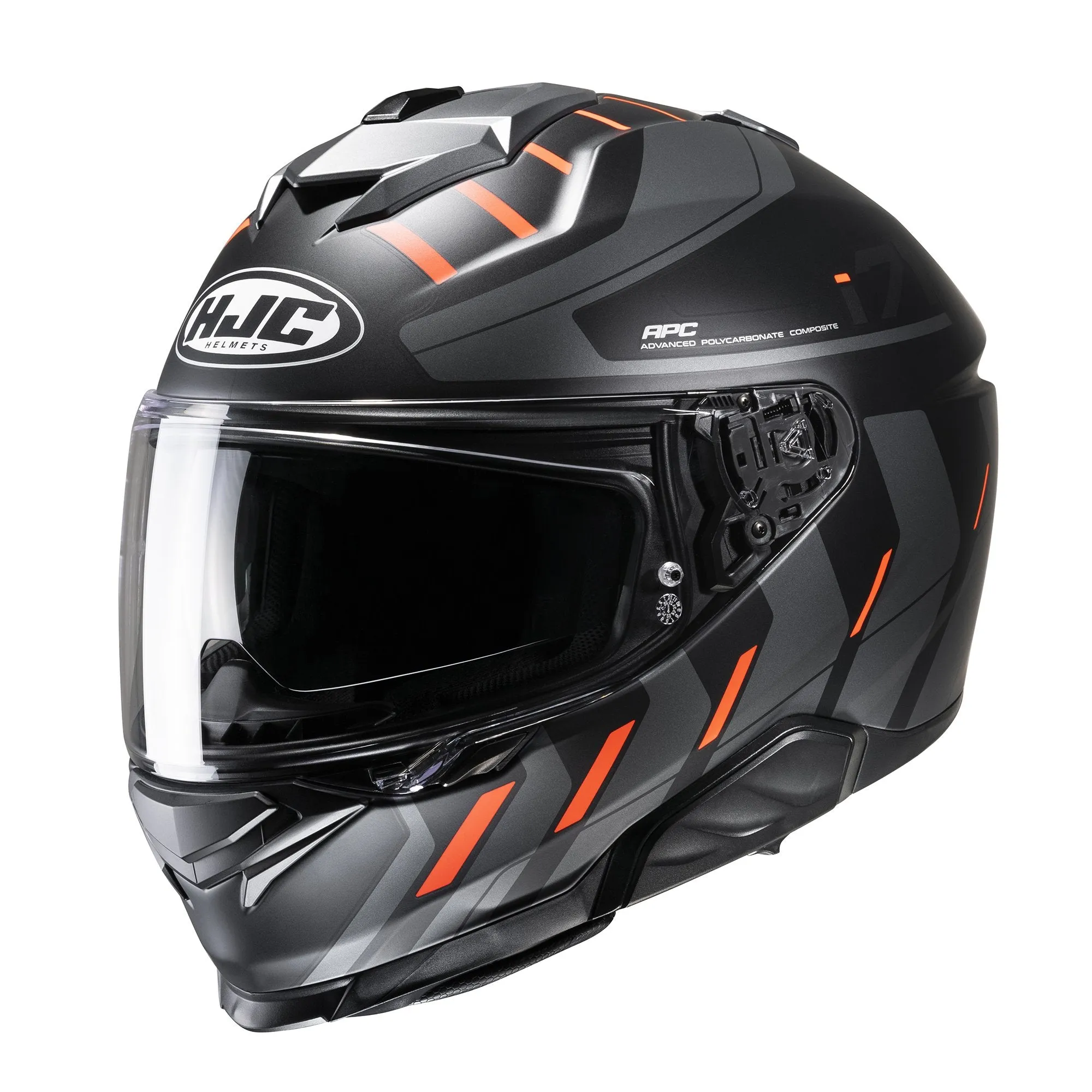 HJC i71 Simo MC6HSF Orange Motorcycle Helmet