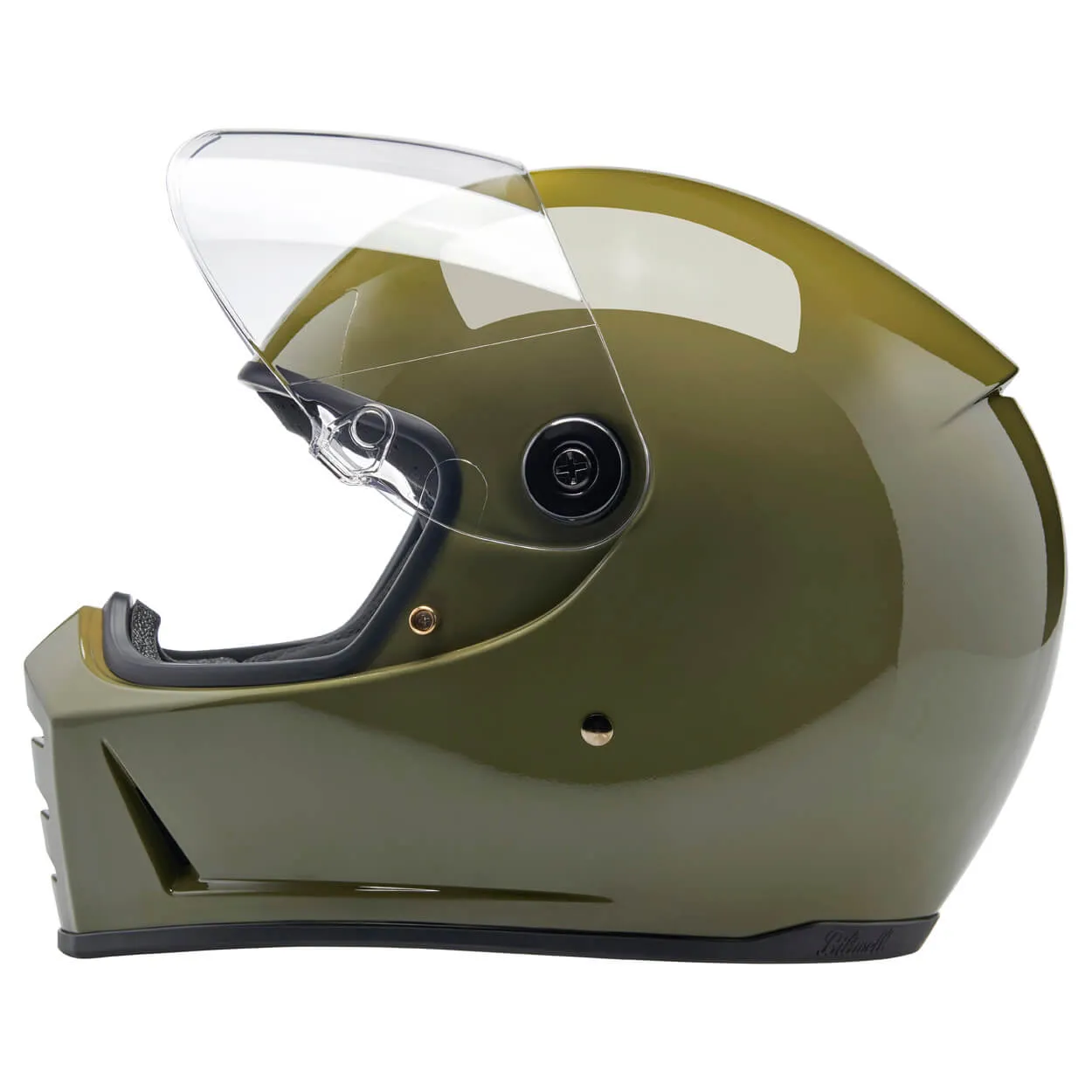 Lane Splitter DOT/ECE R22.06 Approved Full Face Helmet - Gloss Olive Green