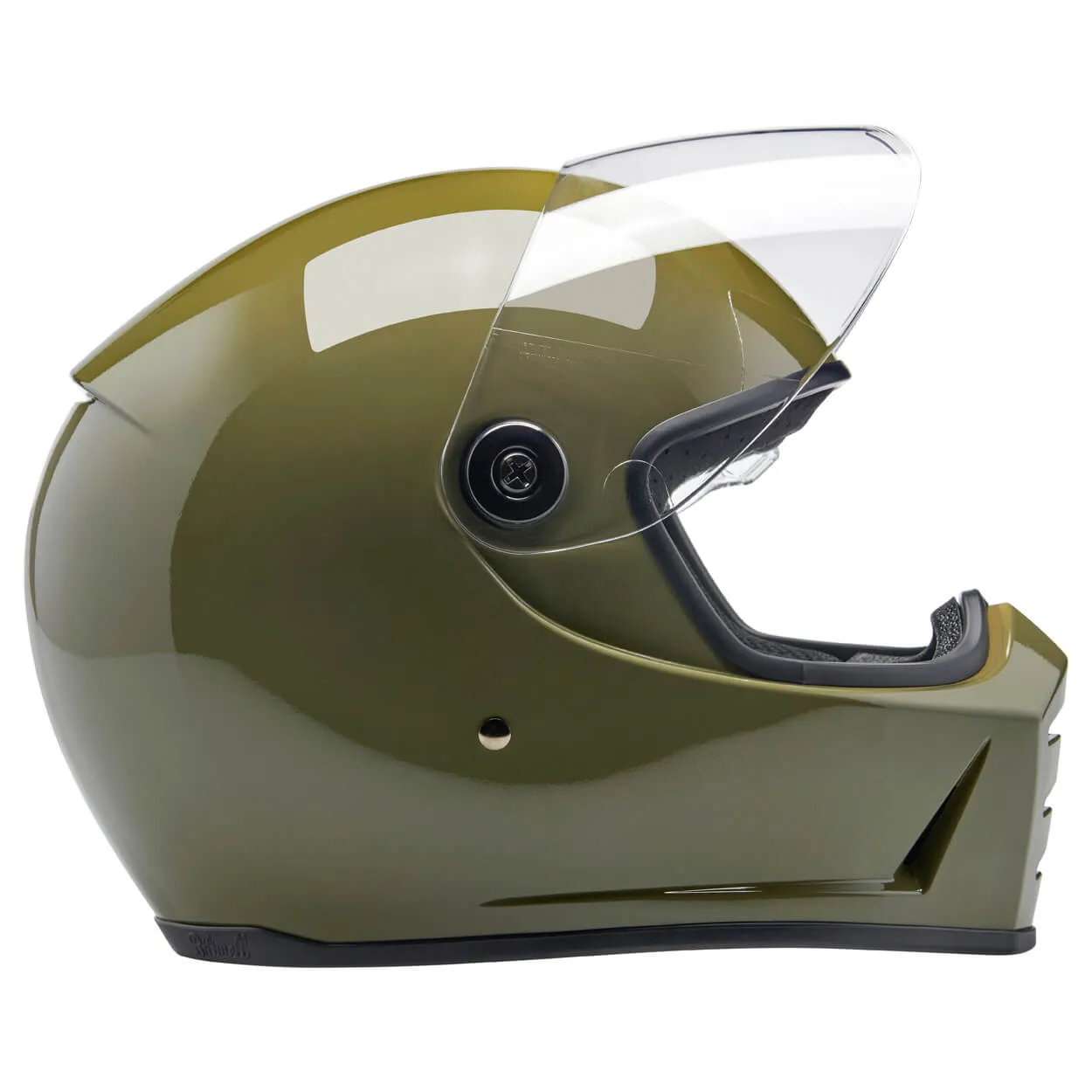 Lane Splitter DOT/ECE R22.06 Approved Full Face Helmet - Gloss Olive Green