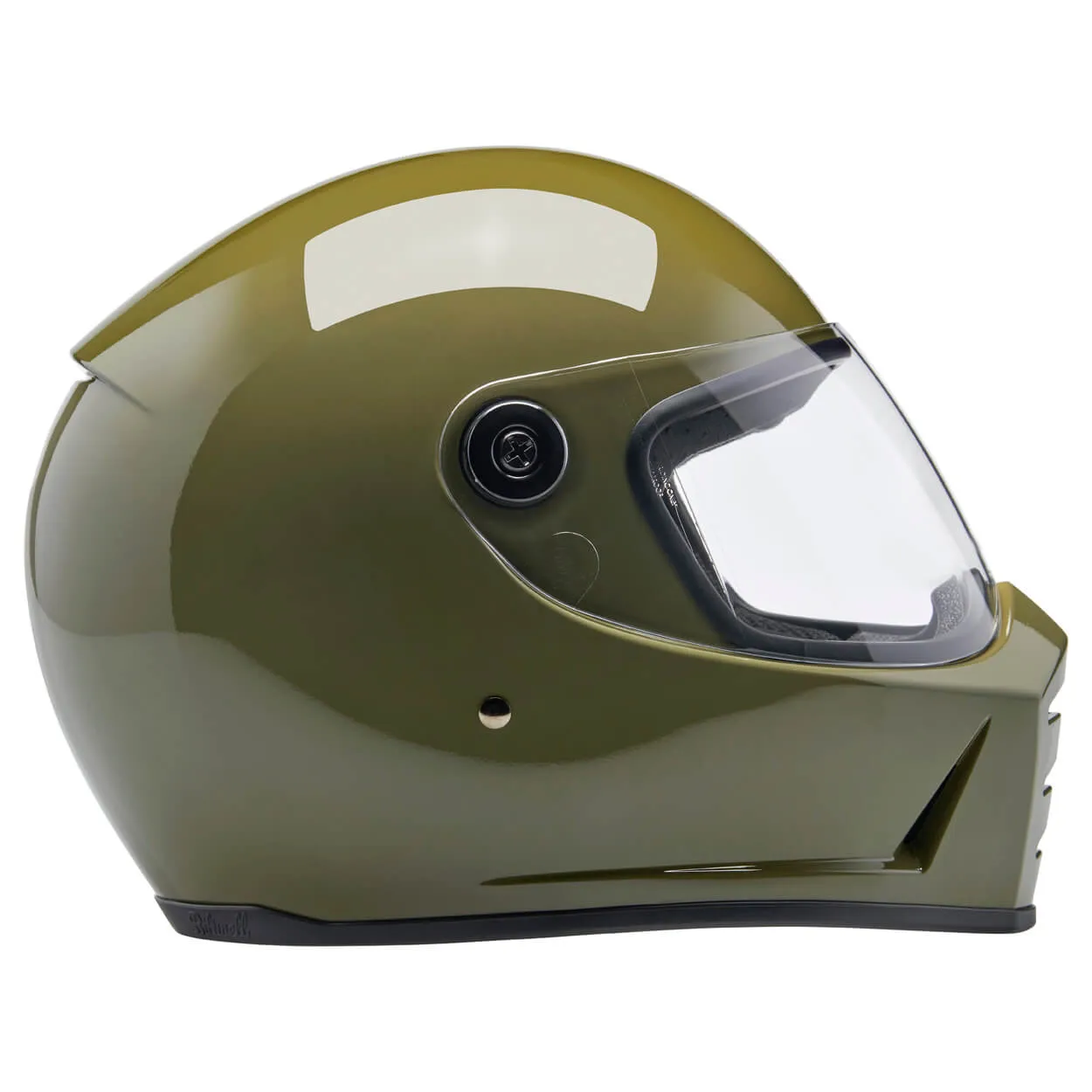 Lane Splitter DOT/ECE R22.06 Approved Full Face Helmet - Gloss Olive Green