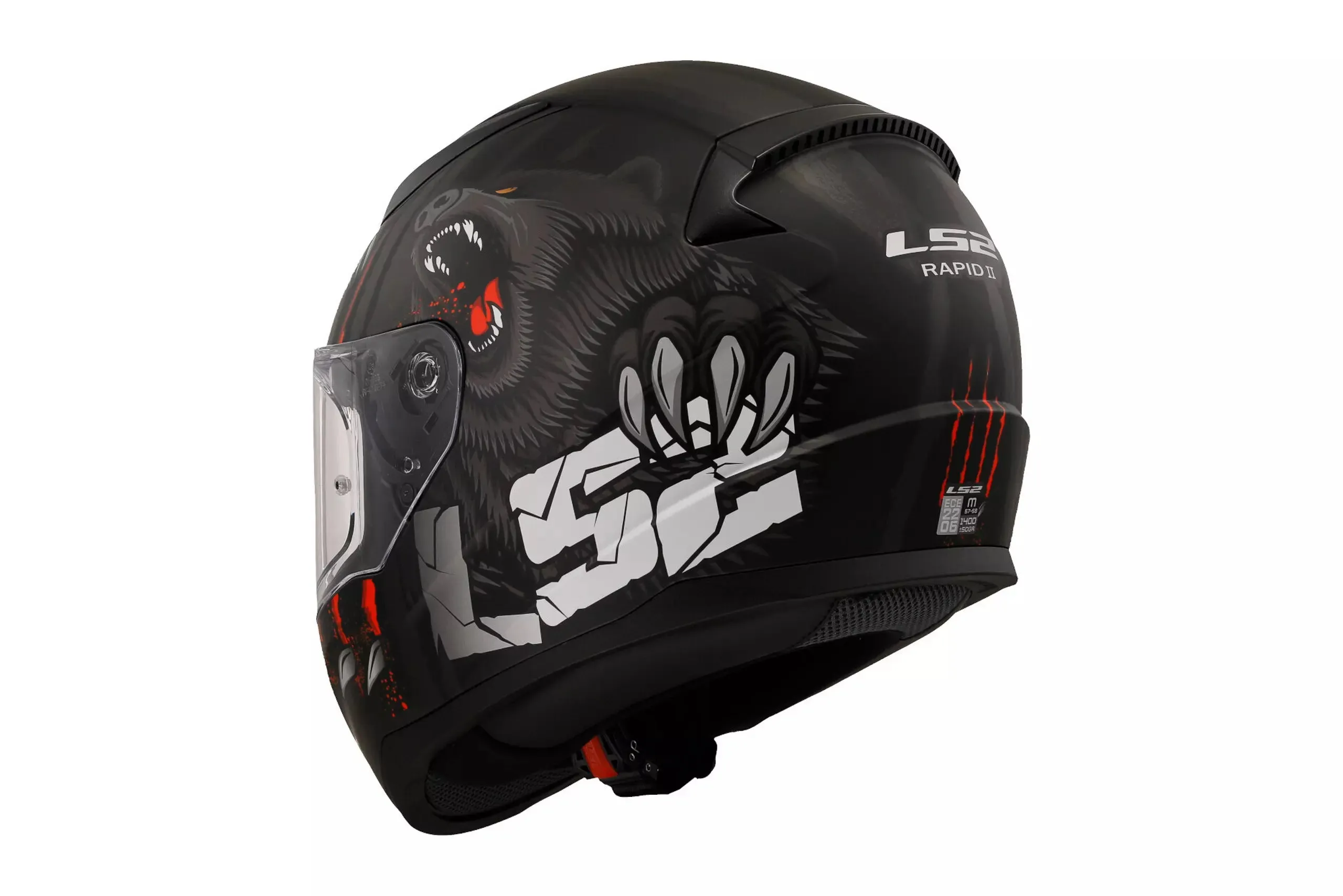 Ls2 Ff353 Rapid Full Face Helmets Ii Claw Black-06 Xxl