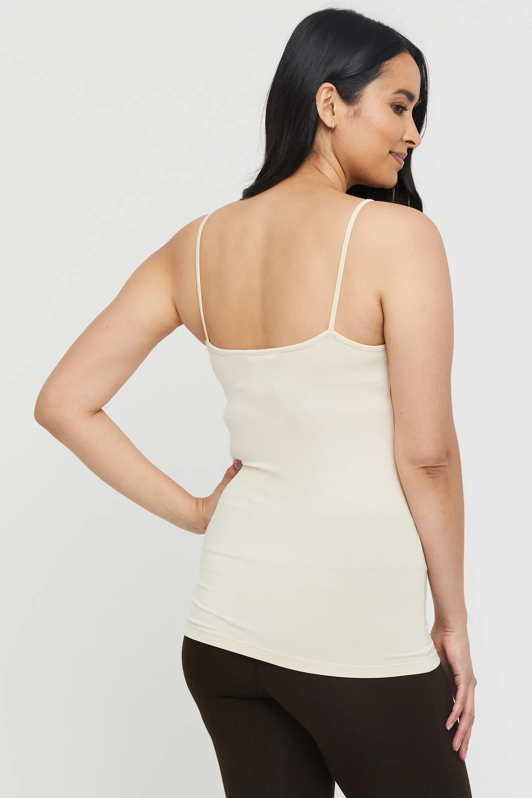 Lucia Bamboo Cami - Ecru