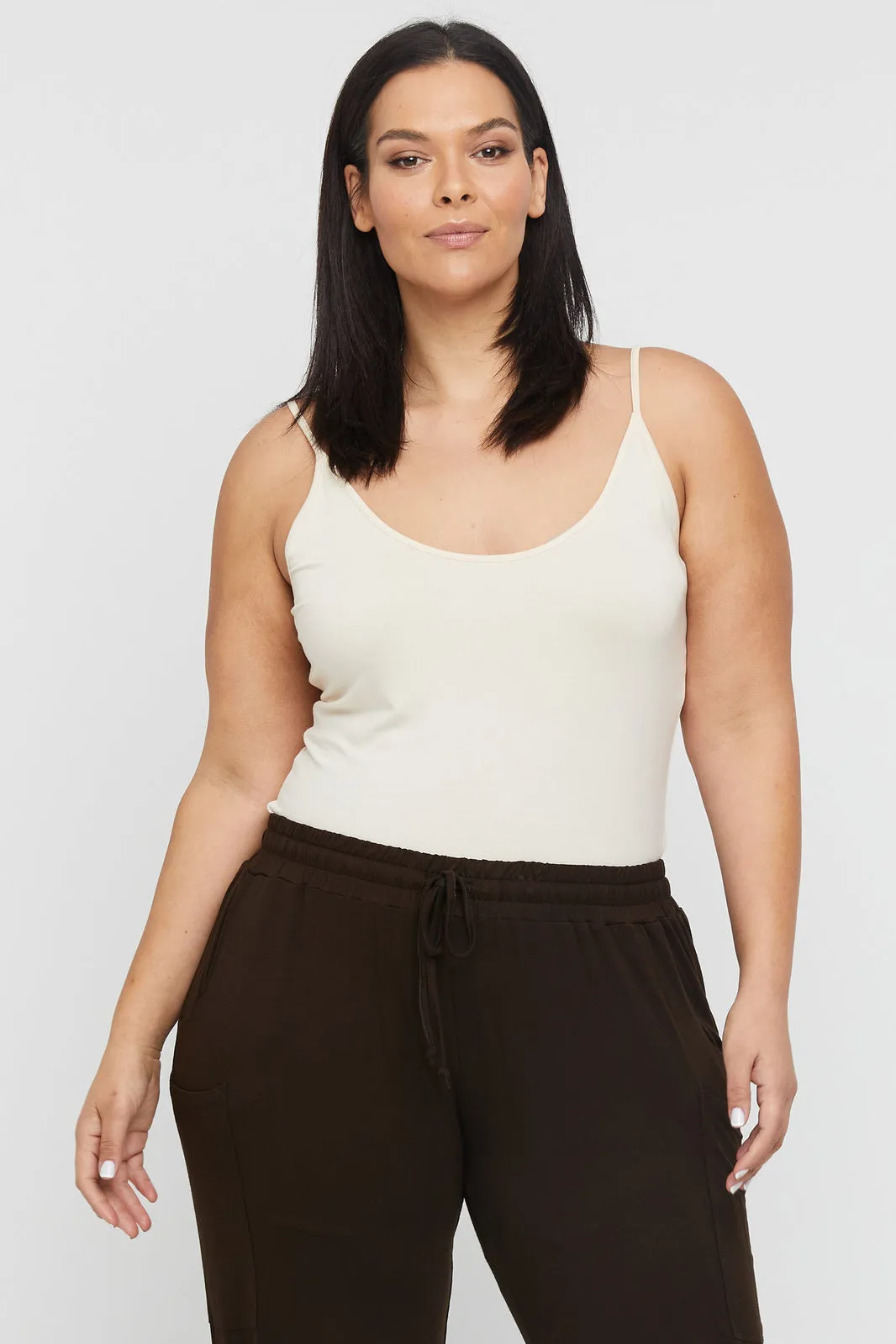 Lucia Bamboo Cami - Ecru