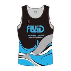 Men's Running Singlet, Black or White