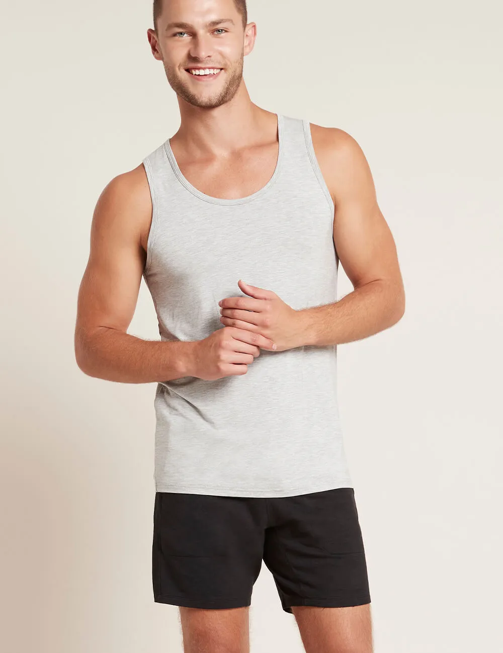 Men's Singlet - Light Grey Marl