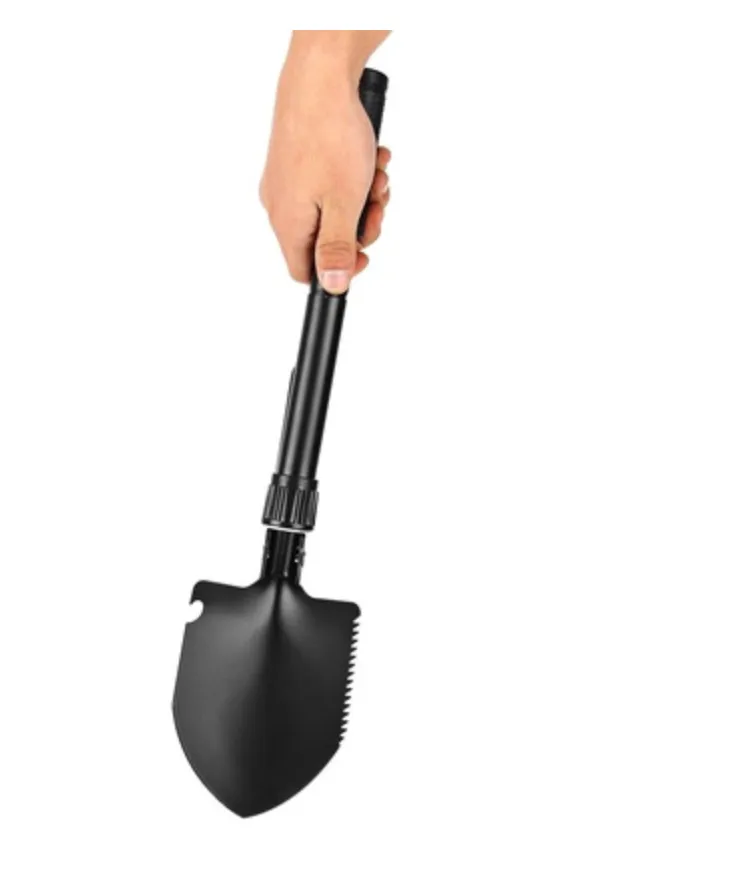 Military Folding Shovel and Pick with Carrying Pouch