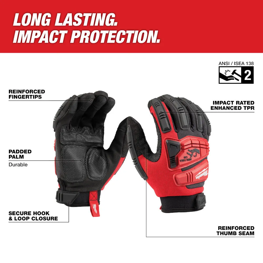 Milwaukee 48-73-8552 Impact Wrecking Work Glove - L