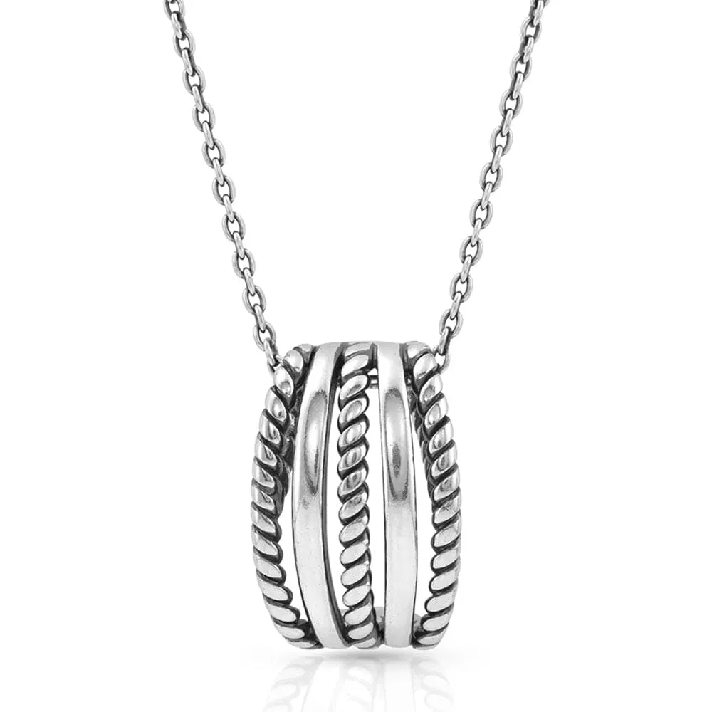 Montana Silversmiths Women's Roped Trio Necklace