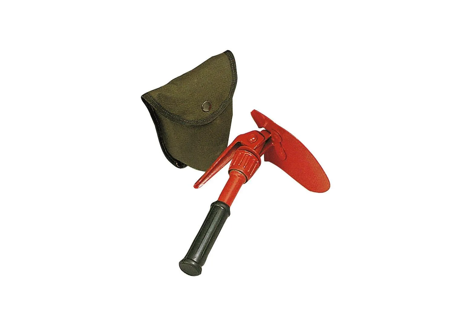 Orange Mini Pick & Shovel with Cover