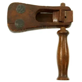 Original British WWI Diminutive Wooden Gas Alarm Rattle