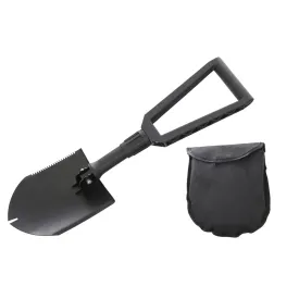 Overland Vehicle Systems - Multi Functional Military Style Utility Shovel with Nylon Carrying Case