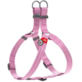 Pink Cotton Dog Harness Eco Friendly Adjustable for Medium Dogs M Size 2332 in