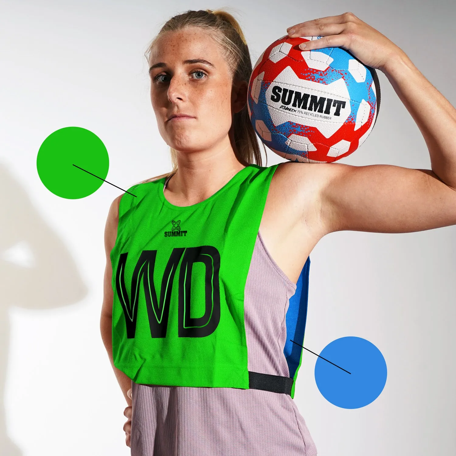 Reversible Netball Bibs | Senior