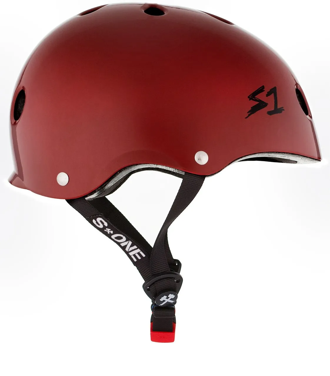 S1 Mini Lifer Helmet - Blood Red Gloss