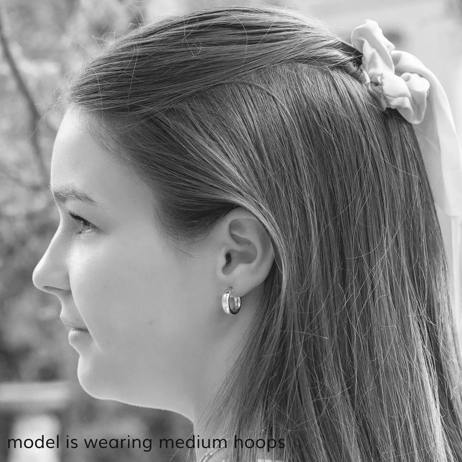 Solid Silver Chunky Hoop Earrings