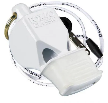 Whistle FOX40 Classic  Safety with Breakaway Lanyard