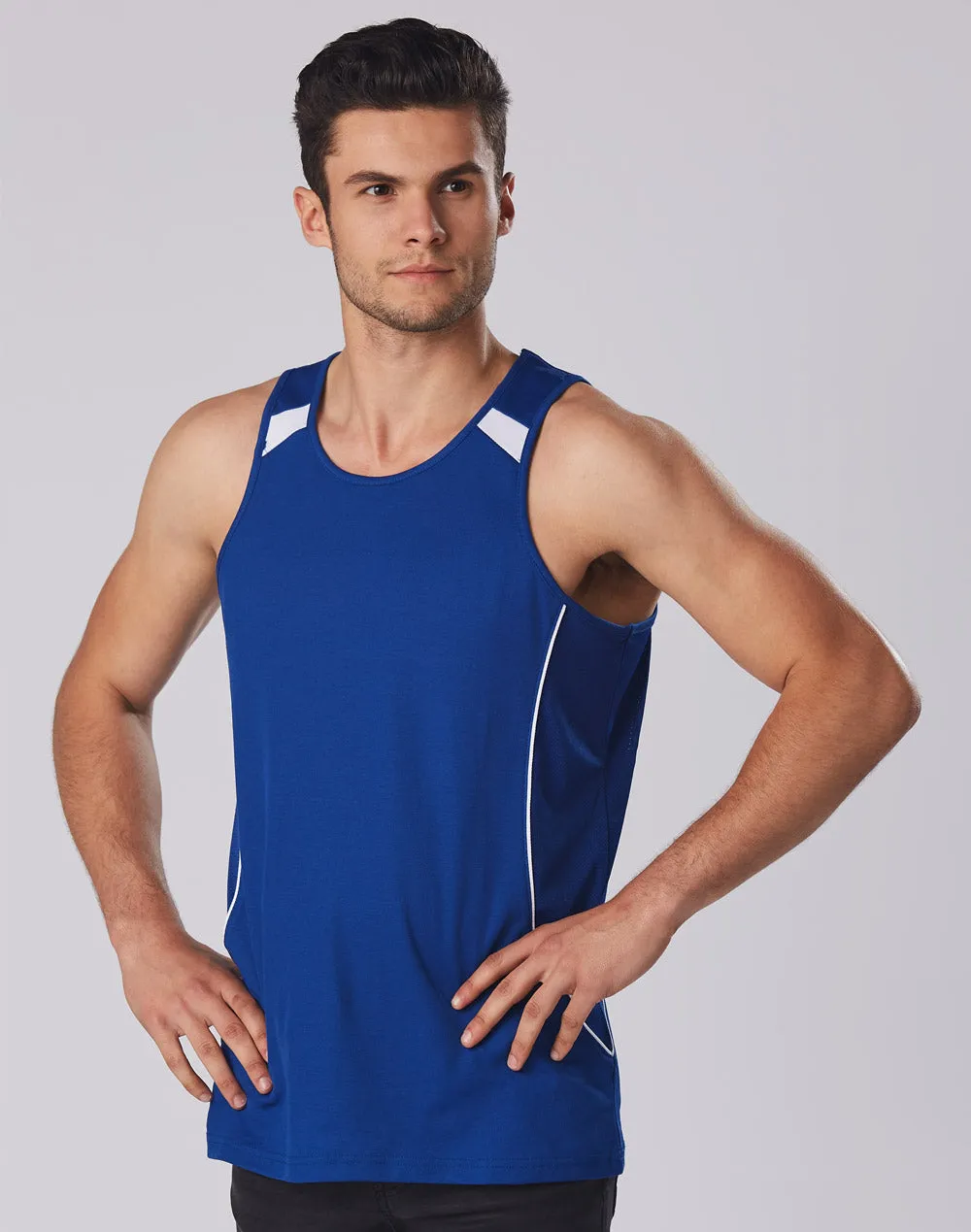 Winning Spirit Men's Truedry Fashion Singlet (SL53)